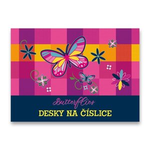 Dosky na číslice Motýle-1